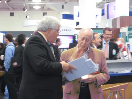Peter Greene interviewing a PowerGen 2008 attendee